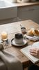Ceramic Cup 120 Ml Elegant Design With Coffee Plate