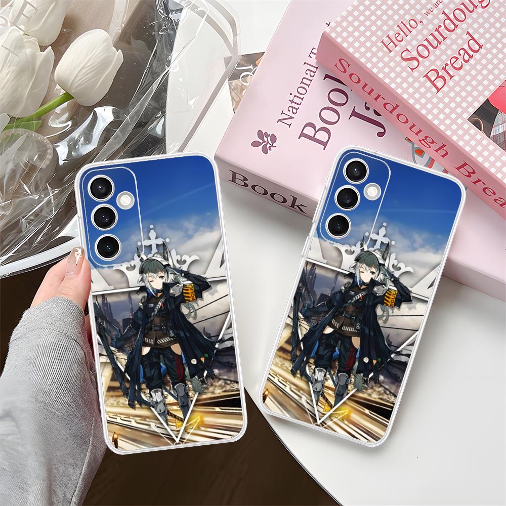 Arknights Grani Прозрачный чехол для мобильного телефона для Samsung Galaxy S25 S24 S23 S22 S21Plus FE Ultra Цветная накладка