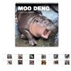 Календарь, 2025 Pygmy Hippo Подвесной ежемесячный настенный календарь для любителей животных, настенный календарь Fan Hippo