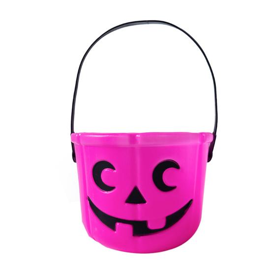 Halloween Candy Bucket Pumpkin Skull Bucket Trick or Treat Bucket with Handle for Kids Halloween Party Decoration