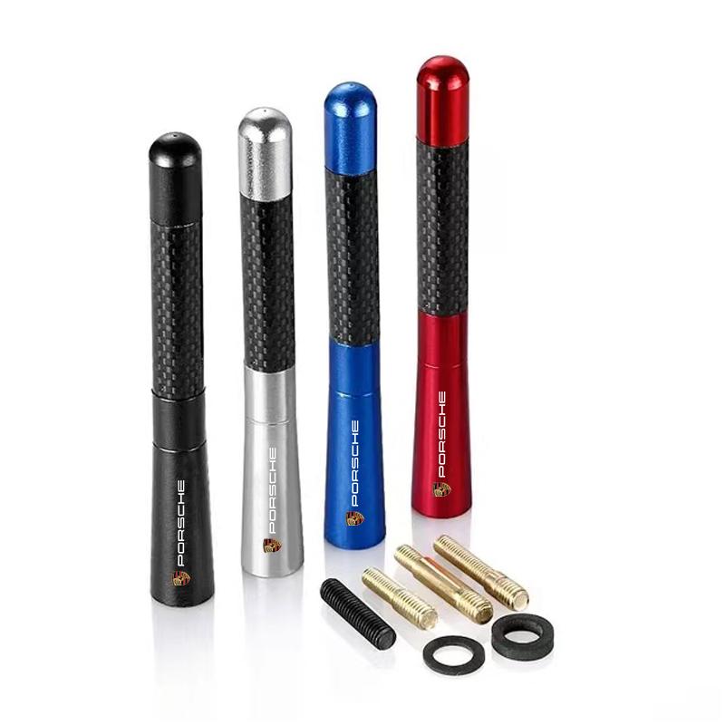 1Pcs Car Aerials Car Radio Antenna FM/AM Metal Receiving Antenna For Porsche Cayenne Panamera Macan Boxster 911 928 944 918 917