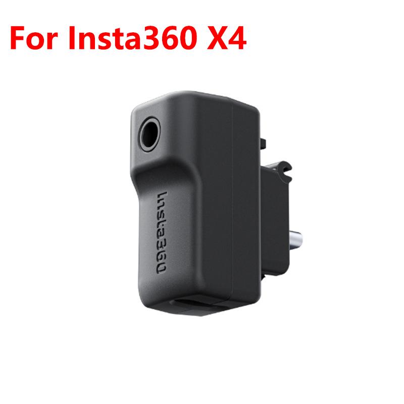 Для Insta360 X4 Аудиоадаптер для микрофона Запись звука через микрофон USBC Type-C Аксессуар для экшн-камеры Insta 360 X4