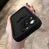 Love Heart 3D Cute Shockproof Thick Soft Silicone Case for Women Girls Compatible with iPhone Case (Black,iPhone 15 Pro)