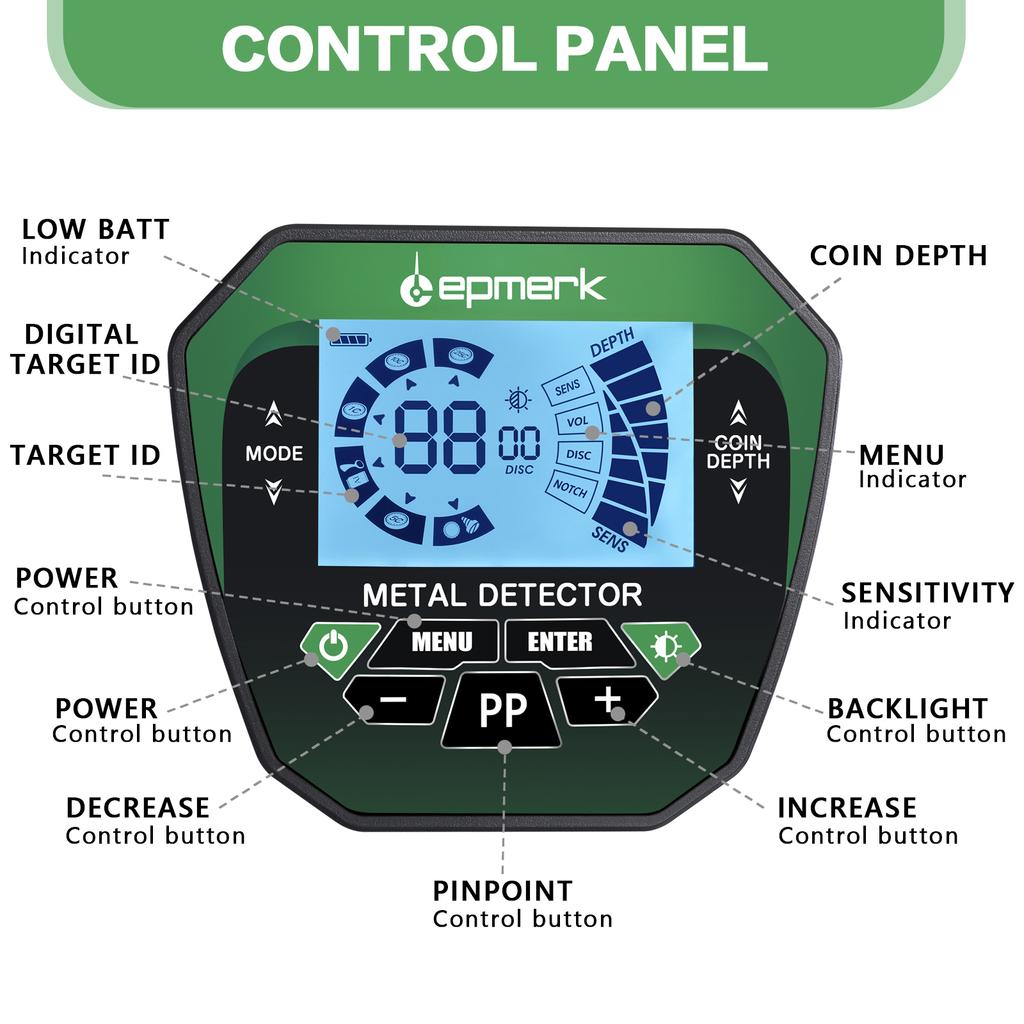 Металлоискатель для детей и взрослых, металлоискатели повышенной точности с ЖК-дисплеем, регулируемый