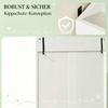 Narrow shoe cabinet for up to 12 pairs of shoes, shoe furniture with 2 fold-out doors and adjustable shelves for hallway