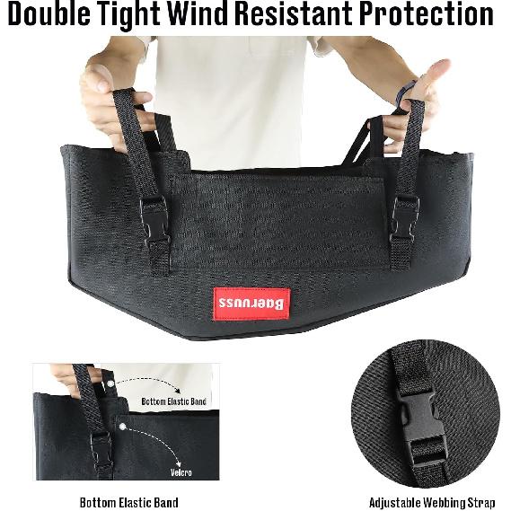 Winch Cover,Heavy Duty UV-Resistant Waterproof Winch Protective Cover For Electric Winches 8000-12000 Lbs Up To 13500 Lbs,Indoor/Outdoor Winch