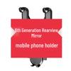 Anti-Shake Adjustable Retractable Car Phone Holder with AR Navigation for Rearview Mirror