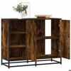 VidaXL Buffet Smoked Oak 92x35x76 Cm Engineered Wood 849021