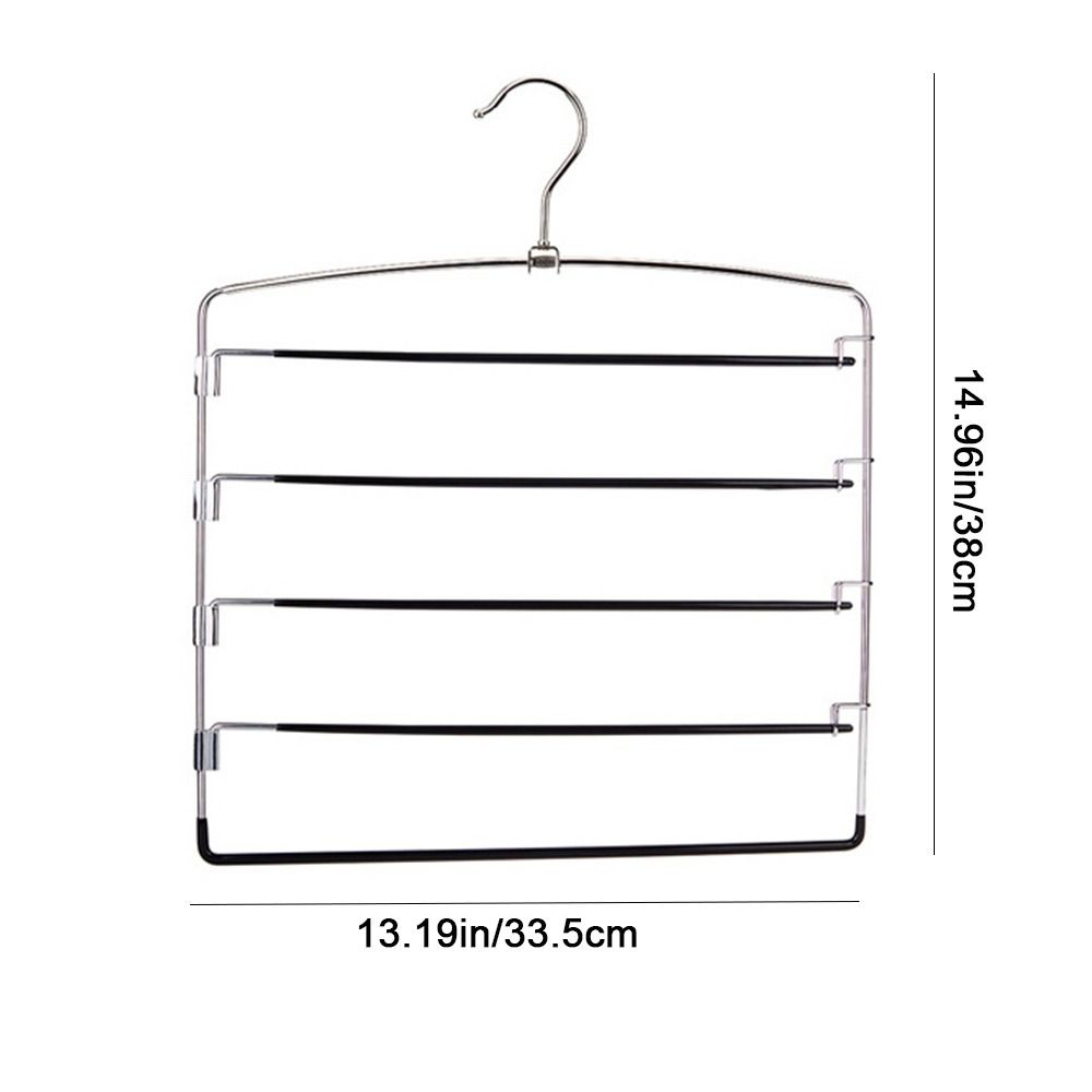 Подвесная вешалка для брюк из 5 слоев, металлическая вешалка для одежды, многофункциональная вешалка для брюк из нескольких слоев
