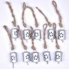 Handmade Rustic Hanging Bells for Farmhouse Decor, 10 Pc Vintage Jingle Bells for DIY Crafts and Christmas Ornaments