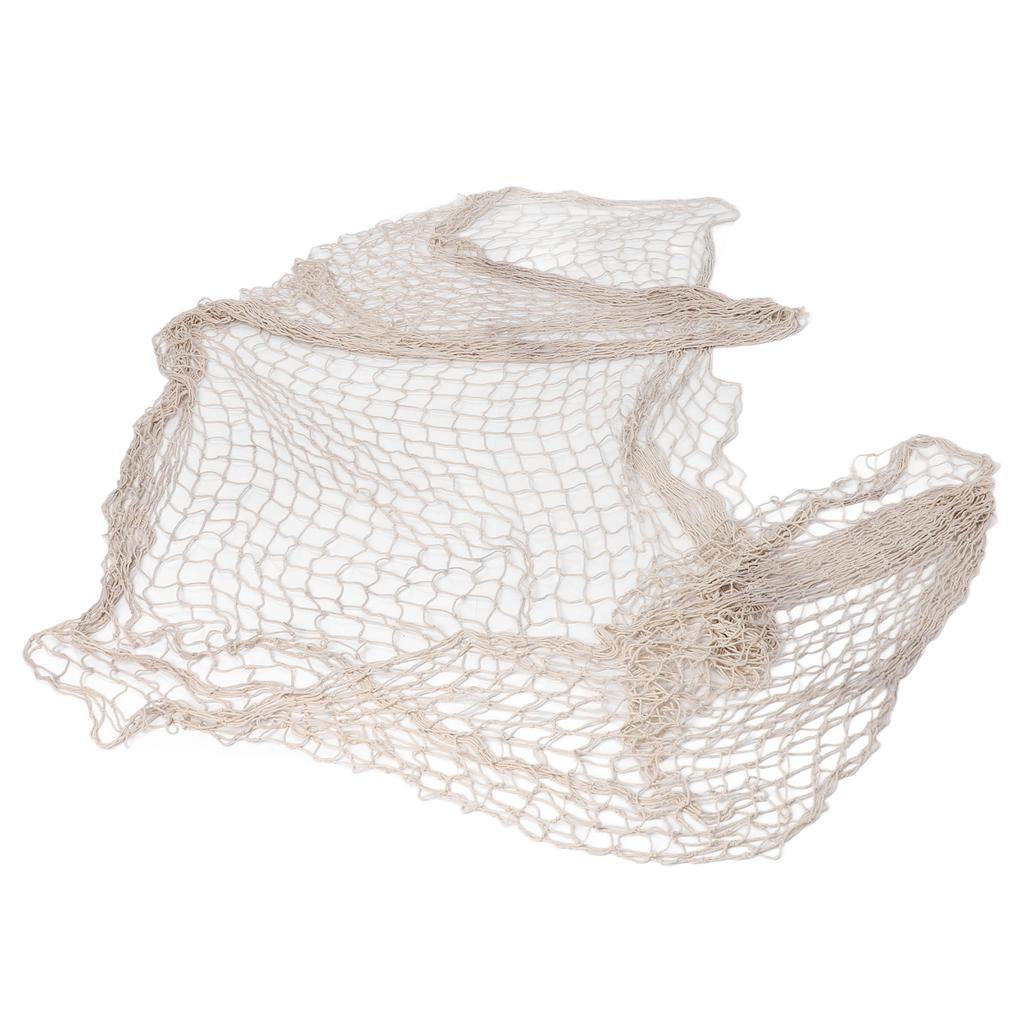 Fishing Net Decor Hand Woven Cotton Thread Mediterranean Fishing Net Wall Hanging Decor for Photographing Props Ocean