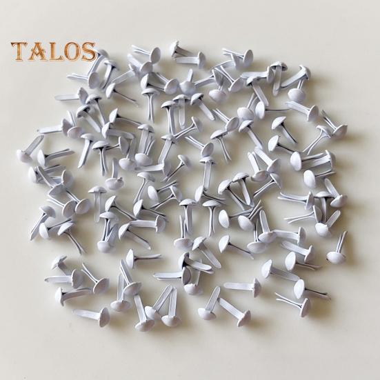 500Pcs Mini Brads Metal Plated Round Paper Fasteners for Paper Craft Scrapbooking DIY Art Handmade Project Decorative Supplies