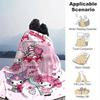 1pc, Sanrio My Melody Sweet Day Home Decor Flannel Blanket: Perfect Gift for Bedroom, Living Room, Travel, Camping, Car, Beach, Office Nap, Cozy Sofa