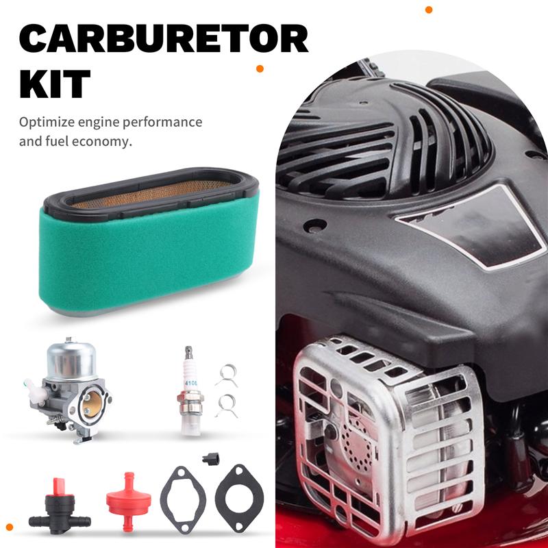 A28G-699831 Carburetor With Air Filter Kit For Briggs & Stratton 283702 283707 284702 Lawn Mower Engines