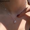 Shiny Square Zircon Necklace Clavicle Chain for Women Light Luxury Personality Popular Jewelry