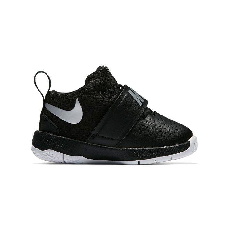 Nike Team Hustle D 8 Удобная амортизация Устойчивость к истиранию Поддержка Низкие Детские Кроссовки Черный Младенец и Малыш 881943-001