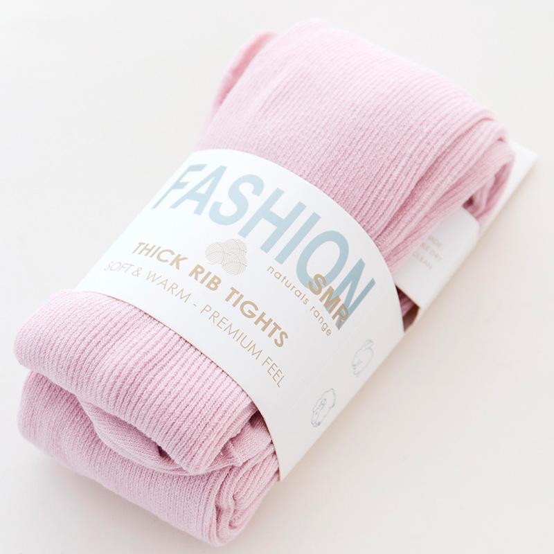 Утолщенные теплые полосатые женские колготки, осенне-зимние колготки, хлопковые вязаные чулки, разноцветные колготки