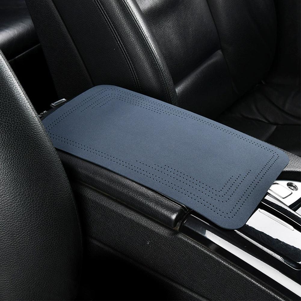 Car Suede Armrest Box Pad Car Center Armrest Box Cover Plush All Season Universal Elbow Support Pad