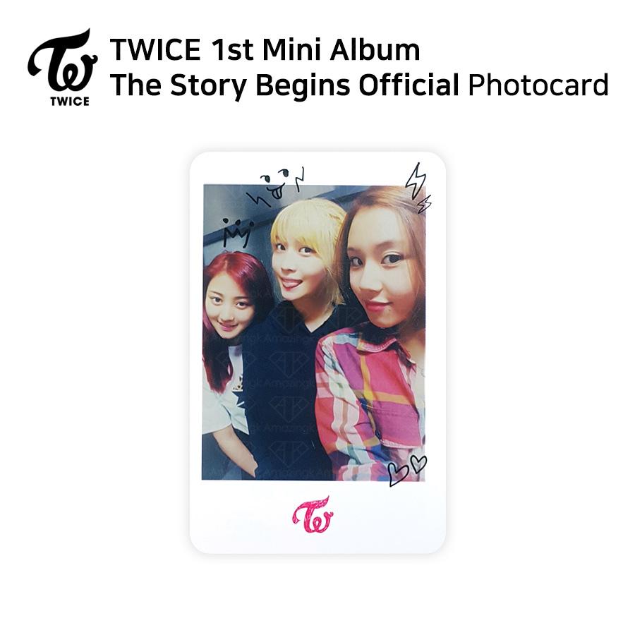 Twice 1-й мини-альбом The Story Begins Официальная фотокарточка RED WHITE Версия KPOP