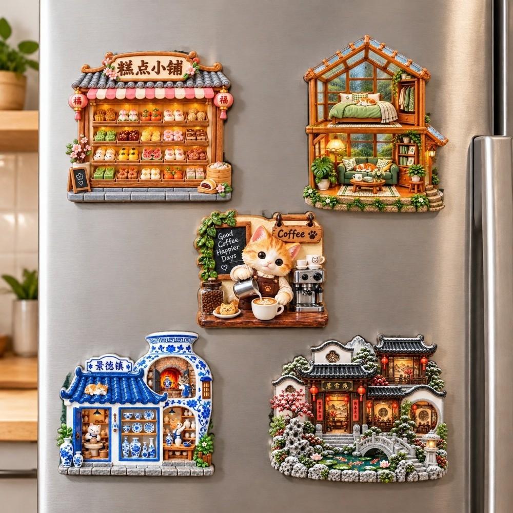 Cartoon Pattern Refrigerator Magnet Simulation Decorative Fridge Magnet Fridge Magnet Home Decor