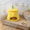 Semi-Enclosed Hamster Sleeping Cave Windproof Guinea Pig Hideout Bed  Cage Accessories