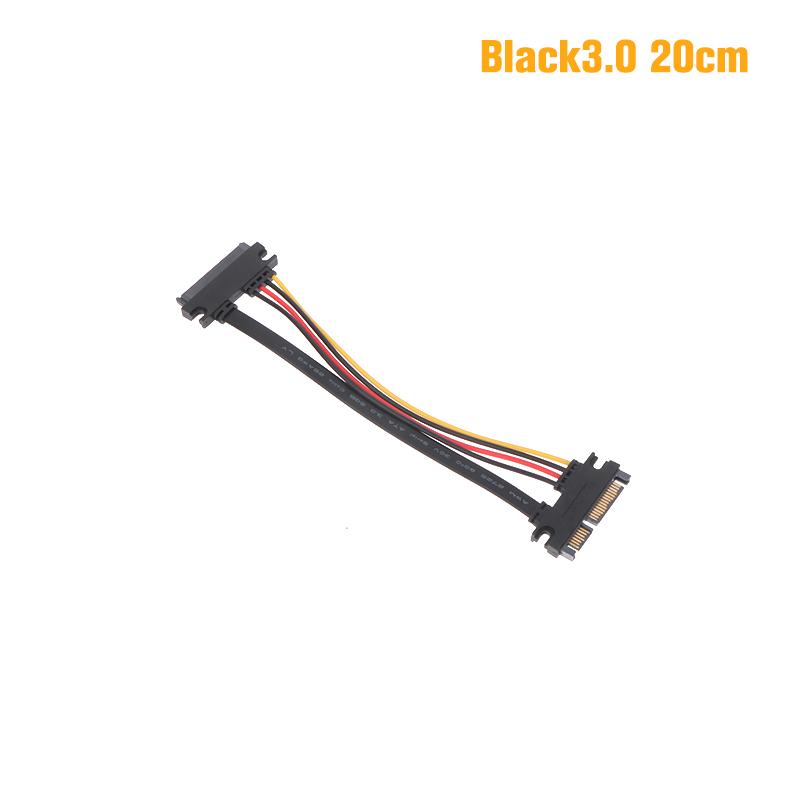 Sata 22 Pin Male To Female Sata Extension Cable SATA 22 Pin Male To Female 7+15 Pin Sata Data Power Combo Cable Hard Disk