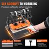 Leather Cutting Machine, 11 x 5.5 in Embossing Plate Manual Die Cutter, 0.47 in Pressure Stroke Leather Embossing Machine, Dual Guide Shafts Die Cut