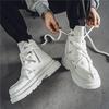Уличные мужские черные мотоциклетные ботинки Модные короткие ботинки Crazy Strap Barrel Boots Мужские дизайнерские туфли на платформе Кожаные ботинки Hombre