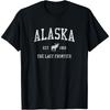 Alaska T-Shirt Vintage Sports Design Alaskan Moose Tee T-Shirt