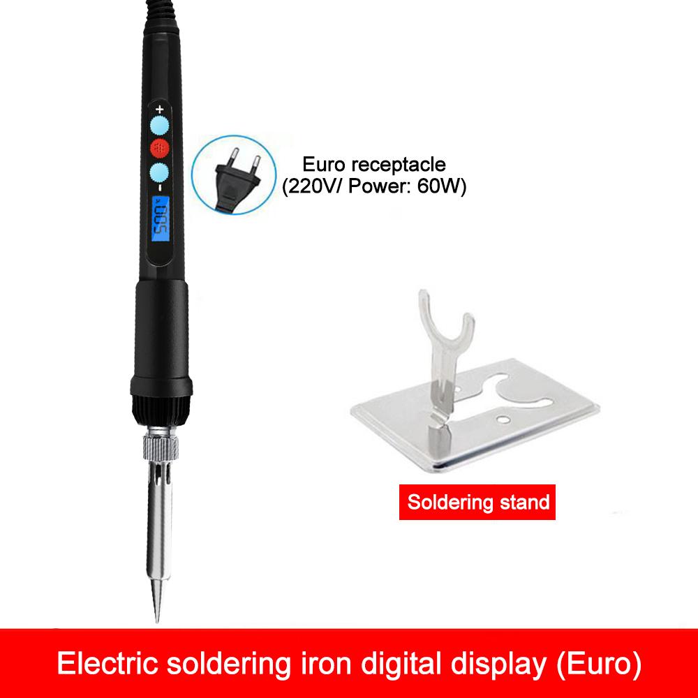 60 Вт Регулируемая температура паяльника Эндотермический цифровой дисплей паяльник Портативный паяльник Ремонтный инструмент