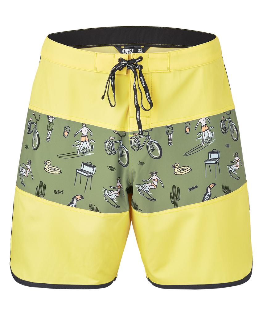 PICTURE ORGANIC CLOTHING Шорты для серфинга Andy 17 (Лимонный леденец)