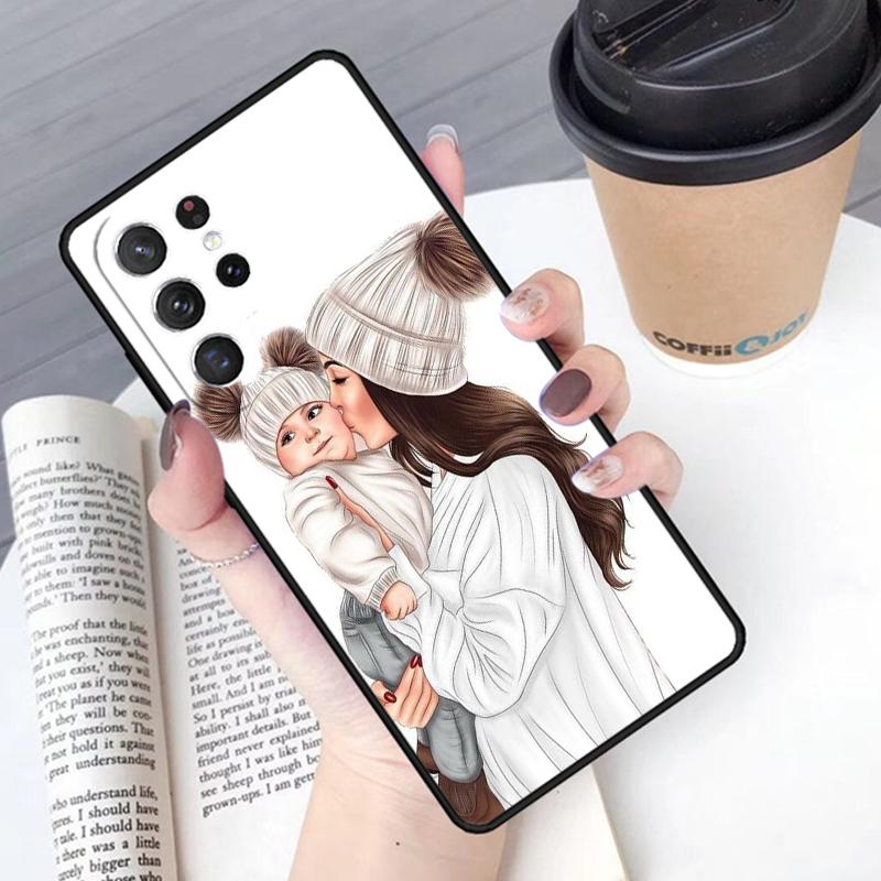 Семья Мама Девочка Женщины чехол для телефона Обложка Для Samsung Galaxy S24 S25 Ultra S21 S22 Ultra S10E Note 10 Plus Note 20 FE S23