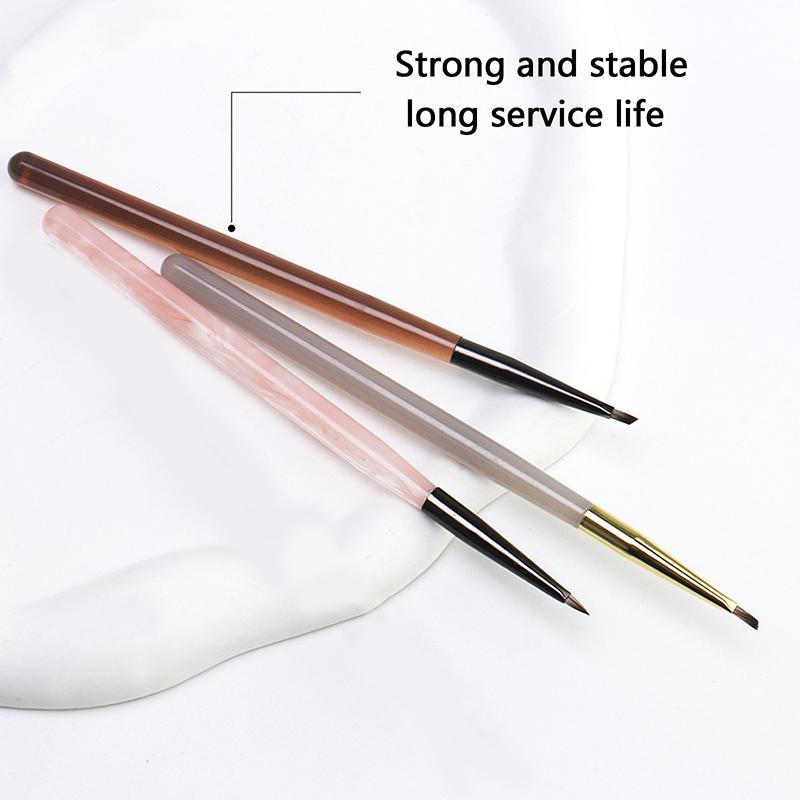 1 шт. Треугольная кисть для рисования, кисть для нейл-арта, французские линии, полоски, сетка, цветок, бабочка, треугольная кисть для рисования, инструменты для маникюра