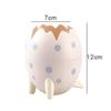 Egg Shape Pencil Case Standable Stationery Storage Box New Dinosaur Egg Pen Holder  Kids Boys Girls