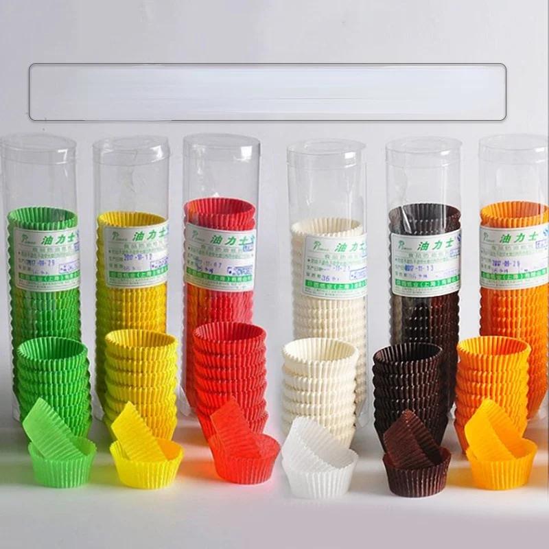 1000 шт. мини-размера шоколадные бумажные формочки для выпечки кексов формы для кексов однотонные подносы для вечеринок