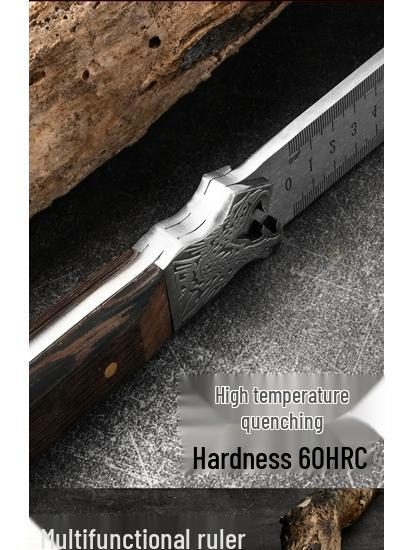 Многофункциональная закаленная нержавеющая стальная линейка 5 мм и инструмент для самообороны
