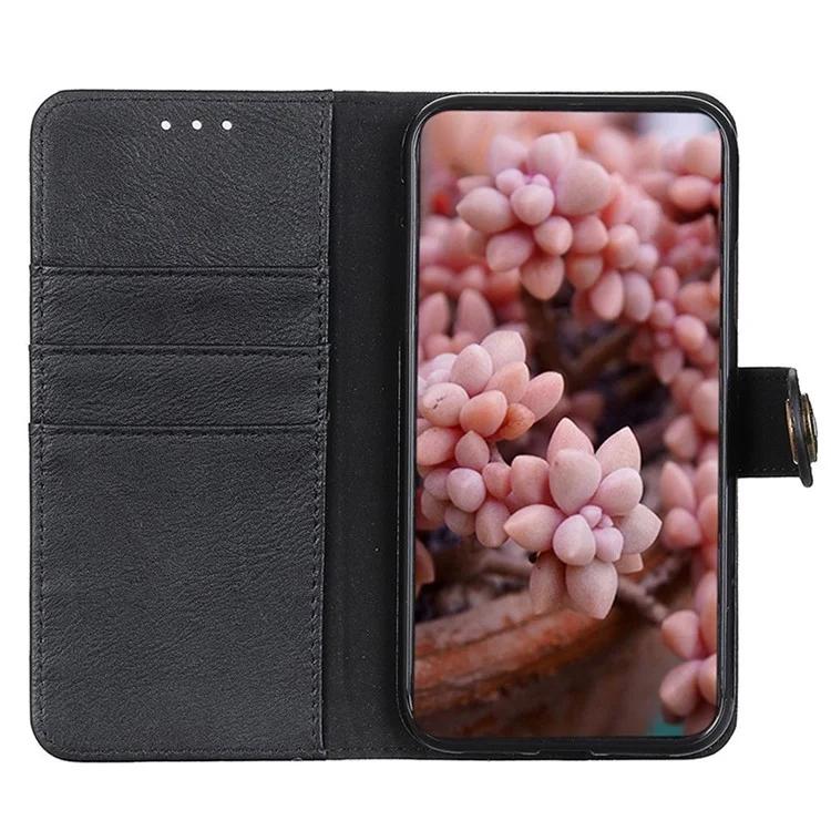 For Huawei Mate 60 Pro PU Leather Wallet Cover Cowhide Texture Phone Case with Stand