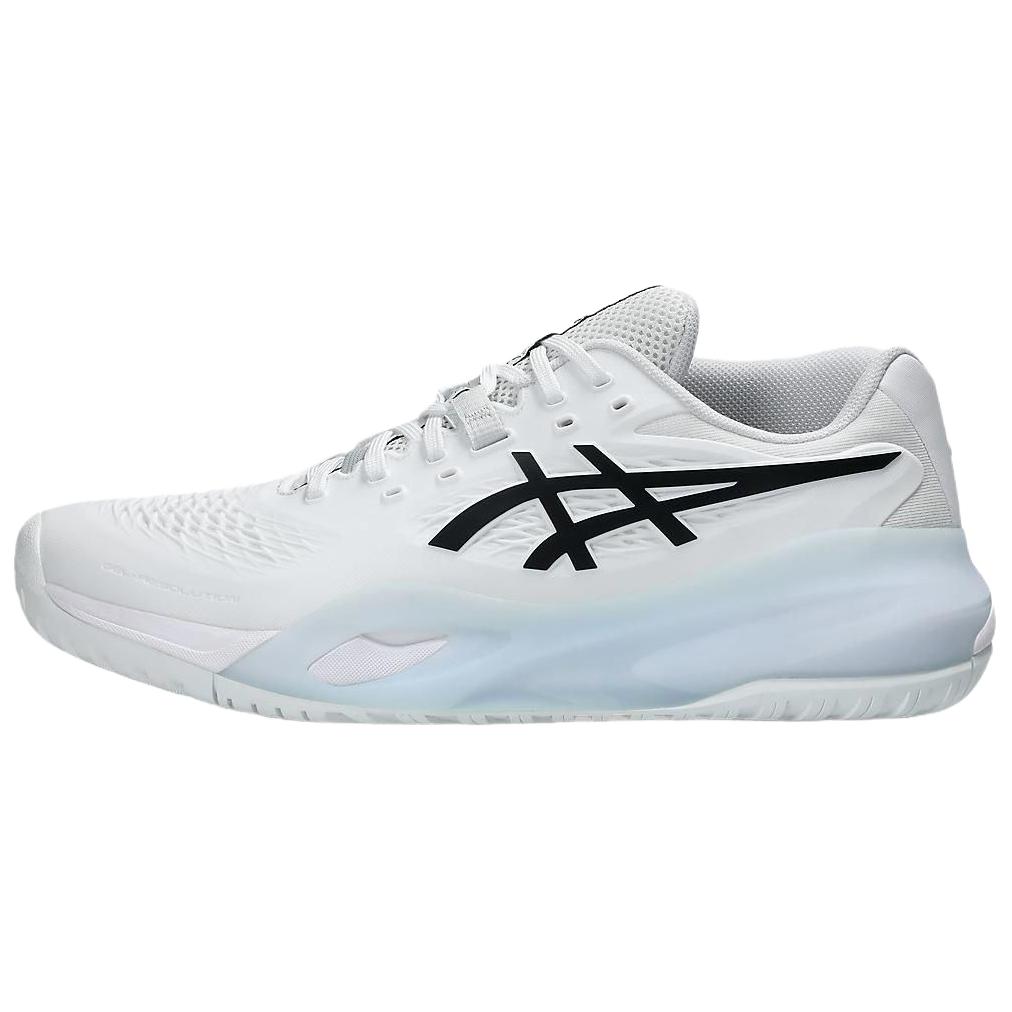 Asics GEL RESOLUTION X Устойчивые к истиранию Поддержка Низкие Теннисные Кроссовки Мужские Белый Черный 1041A487-100
