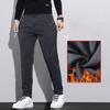 Men's Autumn Winter Fleece-Lined Thickened Casual Trousers Loose Straight Pants Male Brand Mens Clothing Baggy Man Pants