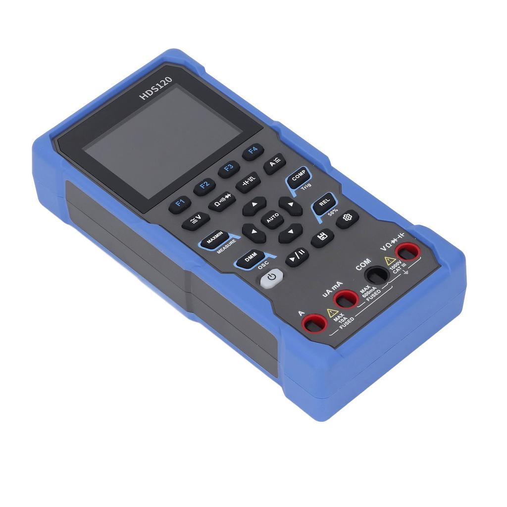 2 In 1 Oscilloscope Multimeter High Accuracy 1MHz Analog Bandwidth 2.8in LCD 1000V DC Voltage