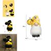 Bumble Bee Nordic Gnome Gonk Tomte Sunflower Plush Doll Ornament Decor Adorable Size With Black Yellow Colors