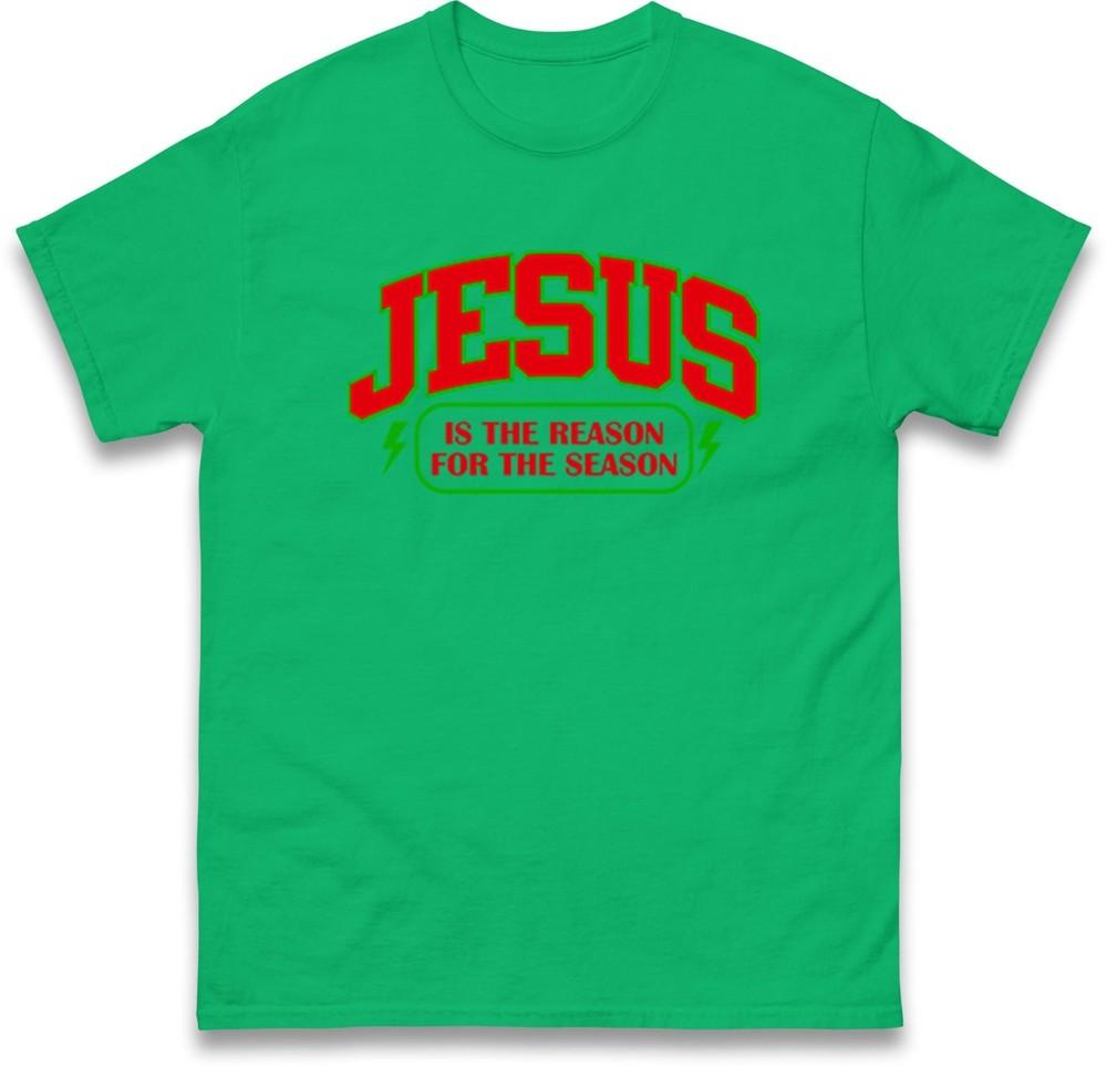 Jesus Is The Reason For The Season Christmas TShirt Gift Christian Tee Top