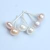 Real 925 Silver Earrings Natural Freshwater Pearl Stud Errings Jewelry for Women Fashion Birthday Gift