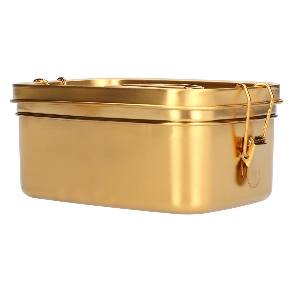 Ланч-бокс 1,5 л, 2-слойный, портативный, герметичный, из нержавеющей стали 304, контейнер для еды бенто, столовая посуда для дома, офиса, золото