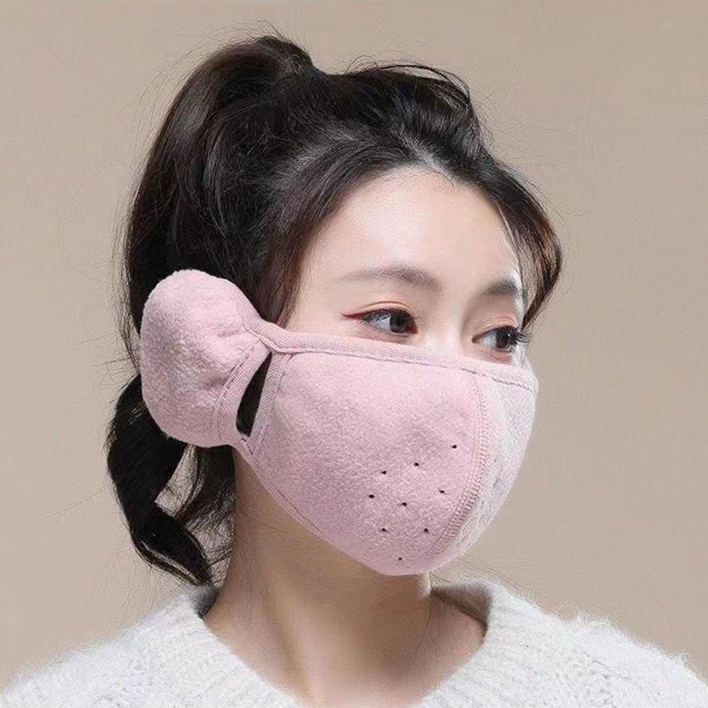 Winter Earlap Breathable Warm Masks Ear Warmer Cold-proof Earmuffs Fleece Mouth Cover