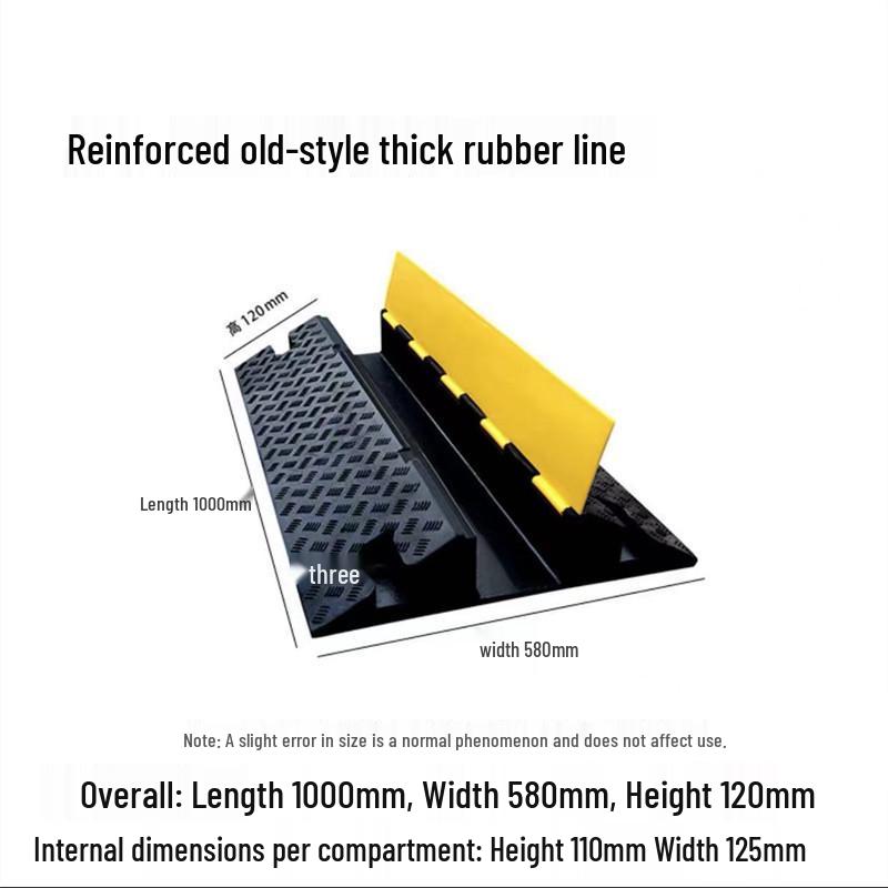 Indoor/Outdoor Cable Protection Rubber Trunking Speed Bump