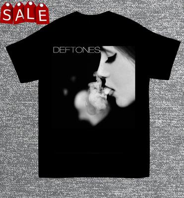 Deftones Хлопковая черная футболка с коротким рукавом Все размеры от S до 5XL Подарок для фанатов