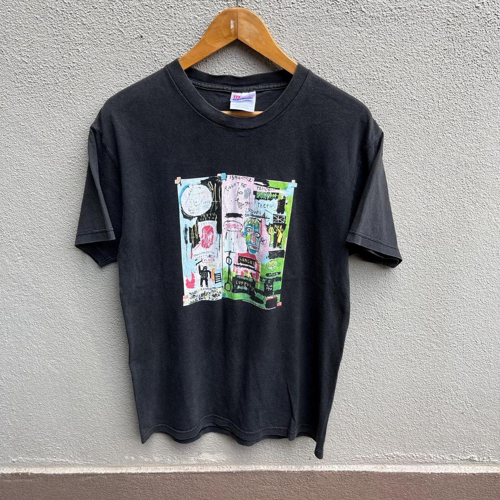 Vintage JEAN MICHEL BASQUIAT photo art tee / fotofolio / pop art / graphic art