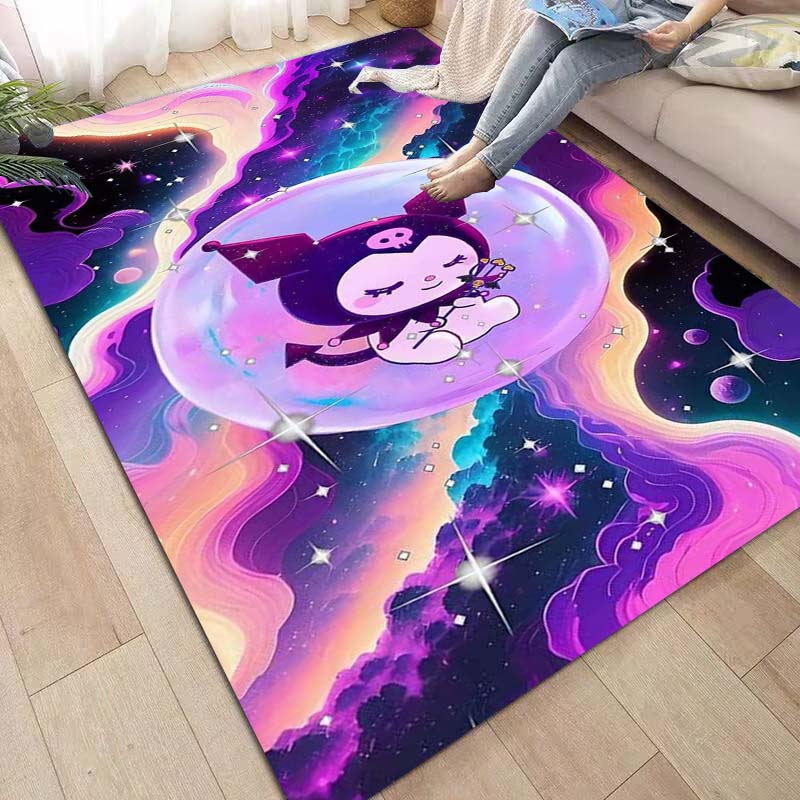 This Brand New (Kuromi) Rug Is Perfect for Home Décor and Can Be Used in Game Rooms, Bedrooms, Living Rooms and Other Spaces.2