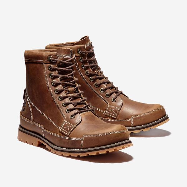 Мужские оригинальные кожаные водонепроницаемые рабочие ботинки Timberland Earthkeeper-15551